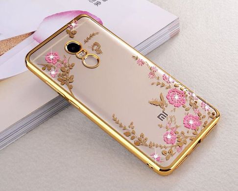 Чехол Luxury для Xiaomi Redmi Note 4X / Note 4 Global Version Ультратонкий Бампер Gold