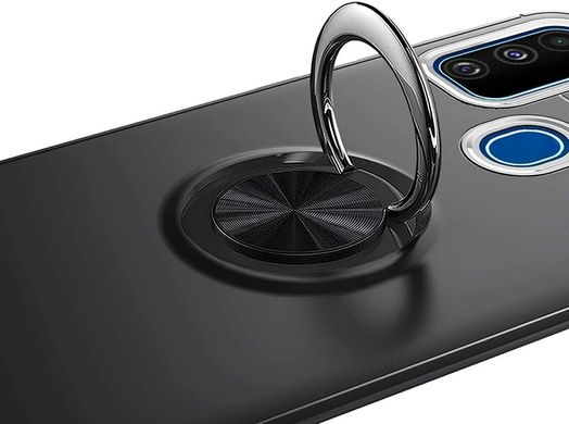 Чехол TPU Ring для Samsung Galaxy M21 / M215 бампер с подставкой Black