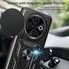 Чехол Hide Shield для Tecno Spark 30C / KL5n бампер противоударный с подставкой кольцом Black