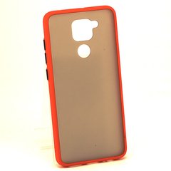 Чехол Matteframe для Xiaomi Redmi Note 9 бампер матовый противоударный Красный