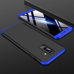 Чехол GKK 360 для Samsung J8 2018 / J810F оригинальный бампер Black-Blue