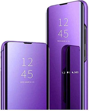 Чехол Mirror для Xiaomi Redmi Note 8 Pro книжка зеркальная Clear View Purple
