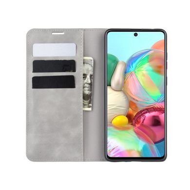 Чехол Taba Retro-Skin для Samsung Galaxy Note 10 Lite / N770 книжка кожа PU с визитницей серый