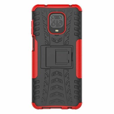 Чехол Armor для Xiaomi Redmi Note 9 Pro Max противоударный бампер Red