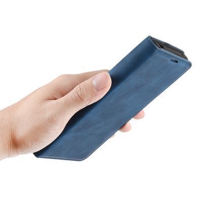 Чехол Taba Retro-Skin для iPhone 14 книжка кожа PU с визитницей синий