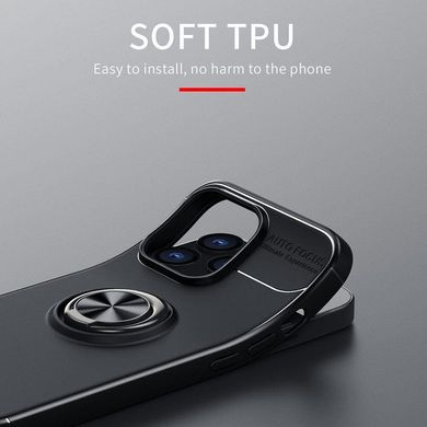 Чехол TPU Ring для Iphone 13 Pro противоударный бампер с кольцом Black