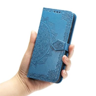 Чехол Vintage для Xiaomi Redmi Note 6 Pro книжка кожа PU голубой
