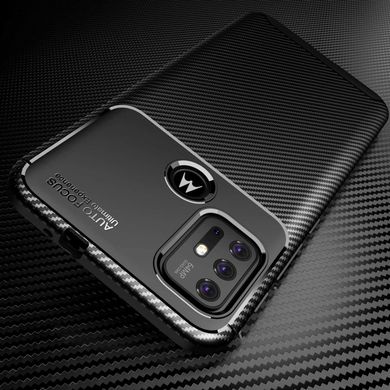 Чехол Fiber для Motorola Moto G30 бампер противоударный Black