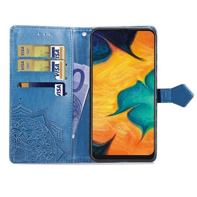 Чехол Vintage для Xiaomi Redmi Note 6 Pro книжка кожа PU голубой