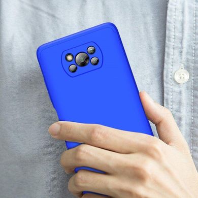Чохол GKK 360 для Xiaomi Poco X3 / X3 Pro бампер протиударний Blue