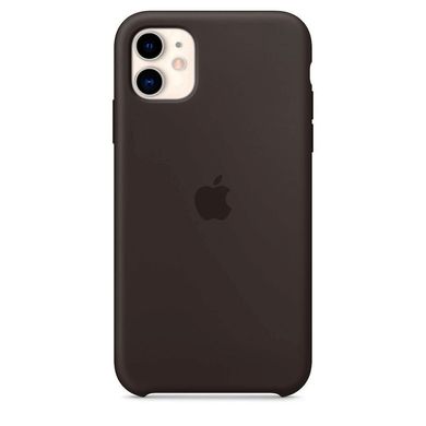 Чехол Silicone Сase для Iphone 11 бампер накладка Black