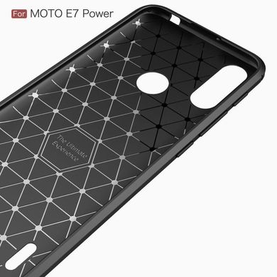 Чехол Carbon для Motorola Moto E7i / E7 Power / E7i Power бампер противоударный Black