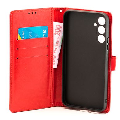 Чехол Idewei для Samsung Galaxy A34 / A346 книжка кожа PU с визитницей красный