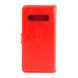 Чехол Idewei для Samsung Galaxy S10 Plus / G975 книжка кожа PU с визитницей красный
