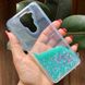 Чехол Glitter для Xiaomi Redmi 10X бампер силиконовый аквариум Бирюзовый