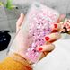 Чехол Glitter для Xiaomi Redmi 4a Бампер Жидкий блеск сердце розовый