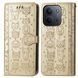 Чехол Embossed Cat and Dog для Xiaomi Poco C85 4G EU 173 mm книжка кожа PU с визитницей золотистый
