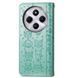 Чехол Embossed Cat and Dog для Xiaomi Poco C75 книжка кожа PU с визитницей мятный
