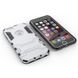 Чехол Iron для Iphone 6 Plus / 6s Plus бронированный Бампер с подставкой Silver