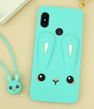 Чехол Funny-Bunny 3D для Xiaomi Mi A2 Lite / Redmi 6 Pro бампер резиновый Голубой