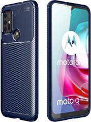 Чехол Fiber для Motorola Moto G30 бампер противоударный Blue