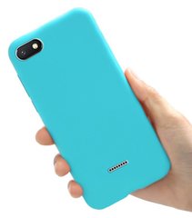 Чехол Style для Xiaomi Redmi 6A Бампер силиконовый Голубой