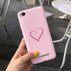 Чохол Style для Xiaomi Redmi 4A Бампер рожевий Heart