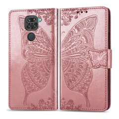 Чехол Butterfly для Xiaomi Redmi 10X 4G книжка кожа PU розовый