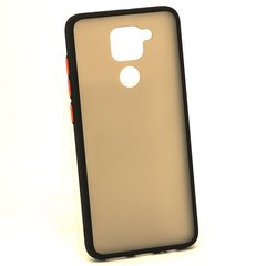 Чехол Matteframe для Xiaomi Redmi Note 9 бампер матовый противоударный Черный