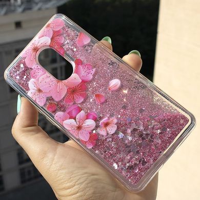 Чехол Glitter для Xiaomi Redmi Note 4 / Note 4 Pro (Mediatek) Бампер Жидкий блеск Sakura