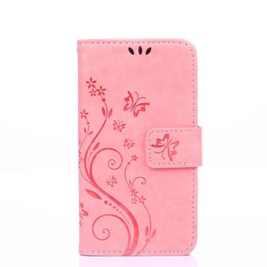 Чехол Butterfly для Samsung Galaxy J7 2015 J700 книжка женский розовый