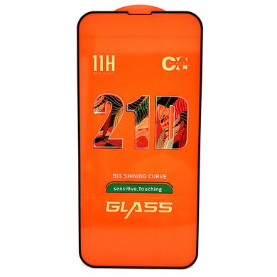Защитное стекло OG 21D Full Glue для Iphone 13 полноэкранное черное