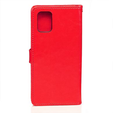 Чехол Idewei для Xiaomi Redmi Note 11 4G книжка кожа PU с визитницей красный