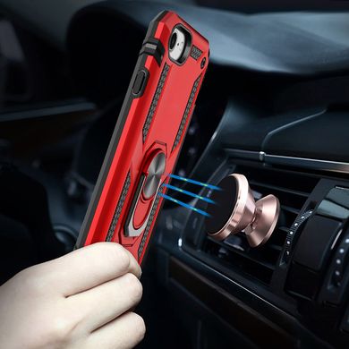Чехол Shield для Iphone 7 / 8 Бампер противоударный (Без выреза) Red