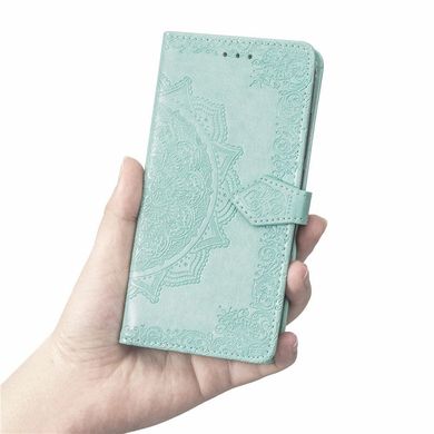 Чехол Vintage для Xiaomi Redmi Note 6 Pro книжка кожа PU бирюзовый