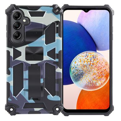 Чохол Military Shield для Samsung Galaxy A15 / A155 бампер протиударний з підставкою Navy-Blue