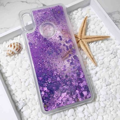 Чохол Glitter для Samsung Galaxy A30 2019 / A305F бампер Рідкий блиск Фіолетовий