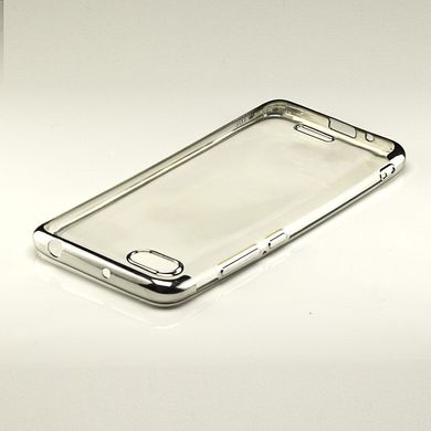 Чехол Frame для Xiaomi Redmi 6A силиконовый бампер Silver