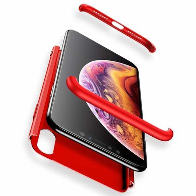 Чехол GKK 360 для Iphone XS Max Бампер оригинальный с вырезом Red