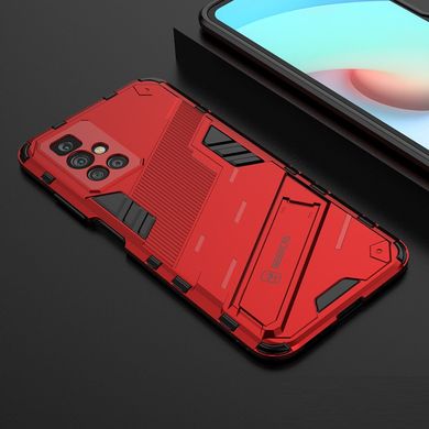 Чехол Bibercas Iron для Xiaomi Redmi 10 бампер противоударный с подставкой Red