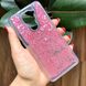 Чехол Glitter для Xiaomi Redmi 10X бампер силиконовый аквариум Розовый сердце
