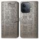 Чехол Embossed Cat and Dog для Xiaomi Poco C85 4G EU 173 mm книжка кожа PU с визитницей серый