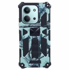 Чехол Military Shield для Xiaomi Poco C85 4G EU 173 mm / 25078PC3EE бампер противоударный с подставкой Turquoise