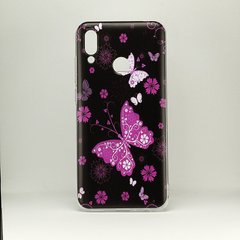 Чохол Print для Huawei P Smart 2019 / HRY-LX1 силіконовий бампер butterflies pink