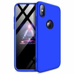 Чохол GKK 360 для Iphone XS Max Бампер оригінальний з вирізом Blue