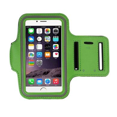 Наручный Чехол KLL для телефона 5" - 6.4" на руку для бега зеленый