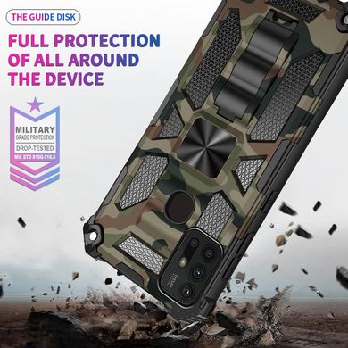 Чехол Military Shield для Motorola Moto G10 бампер противоударный с подставкой Khaki