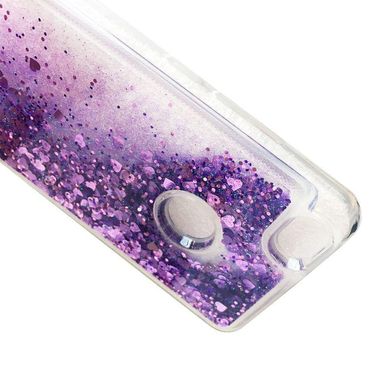 Чохол Glitter для Xiaomi Mi Max 2 Бампер Рідкий блиск фіолетовий