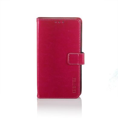 Чехол Idewei для Xiaomi Redmi Note 7 / Note 7 Pro книжка кожа PU малиновый