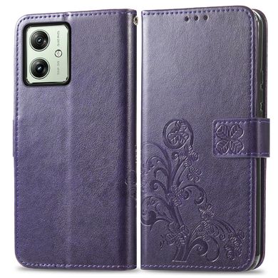 Чехол Clover для Motorola Moto G54 / G54 Power книжка кожа PU с визитницей фиолетовый